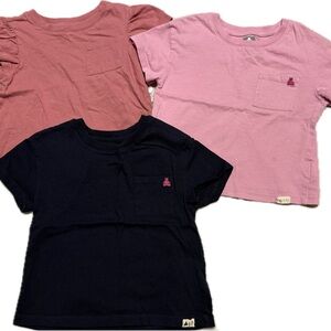 Bundle of 3 Girls 5T Gap Playtime Favorites Short Sleeve T-Shirts Organic Cotton
